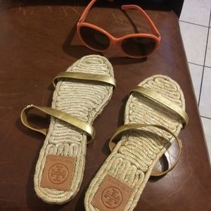 Tory Burch Sandles and Sunglasses